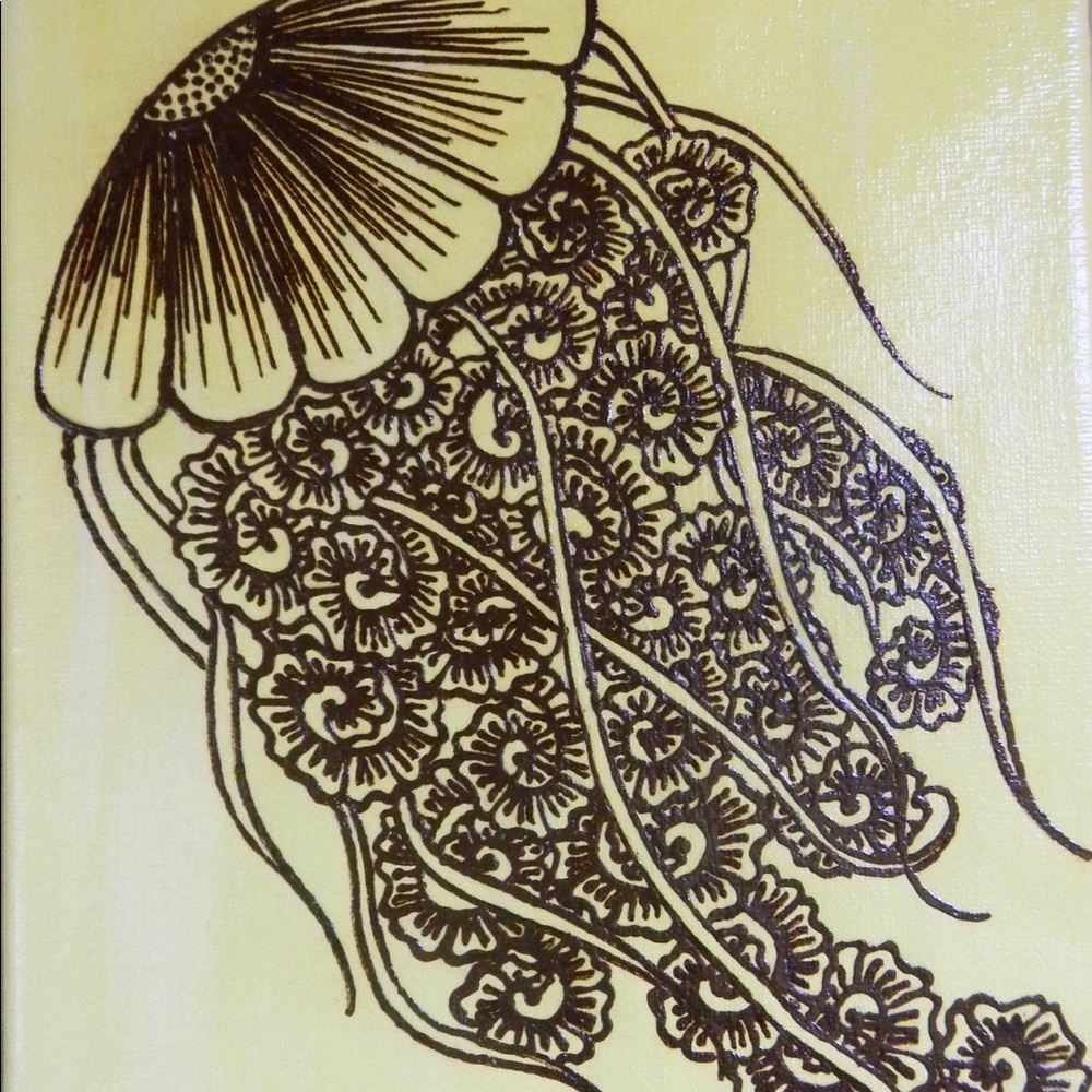 Jellyfish painting - Picture 2 of 4